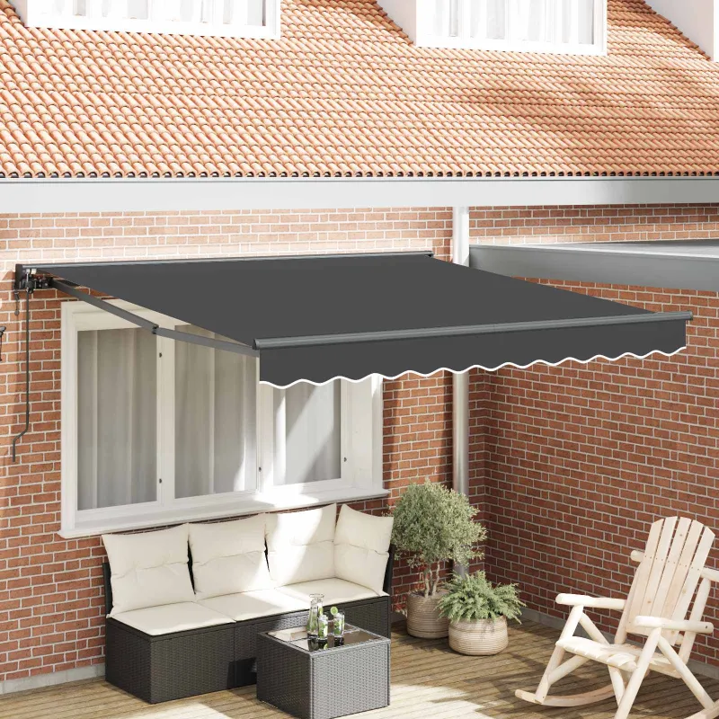 Markizės rėmas Antracitas 300 x 250 cm Poliesteris su PU danga