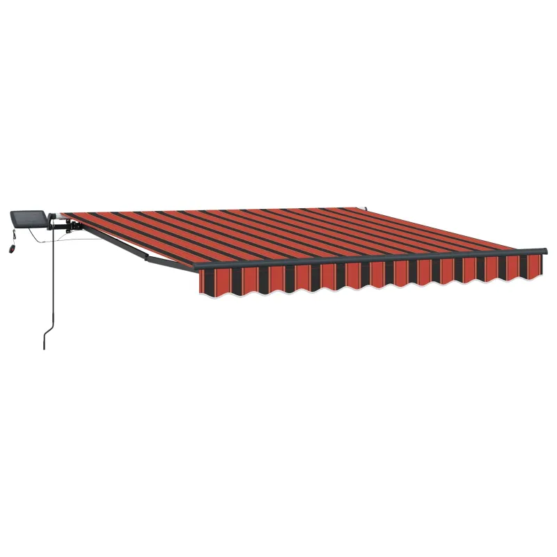 Ištraukiama markizė oranžinė ir ruda 300 x 250 cm audinys