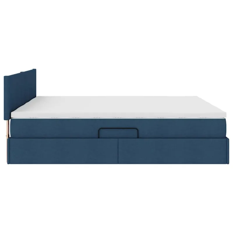 Saugos lova su čiužiniu Mėlyna 100 x 200 cm Dirbtinė oda