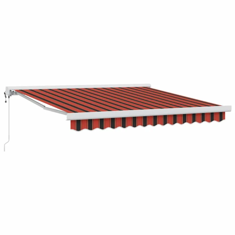 Pavėsinė Oranžinė ir ruda 300 x 250 cm Poliesteris ir aliuminis