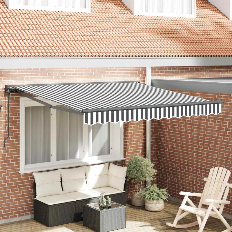 Markizės rėmas Antracito ir baltos 300 x 250 cm
