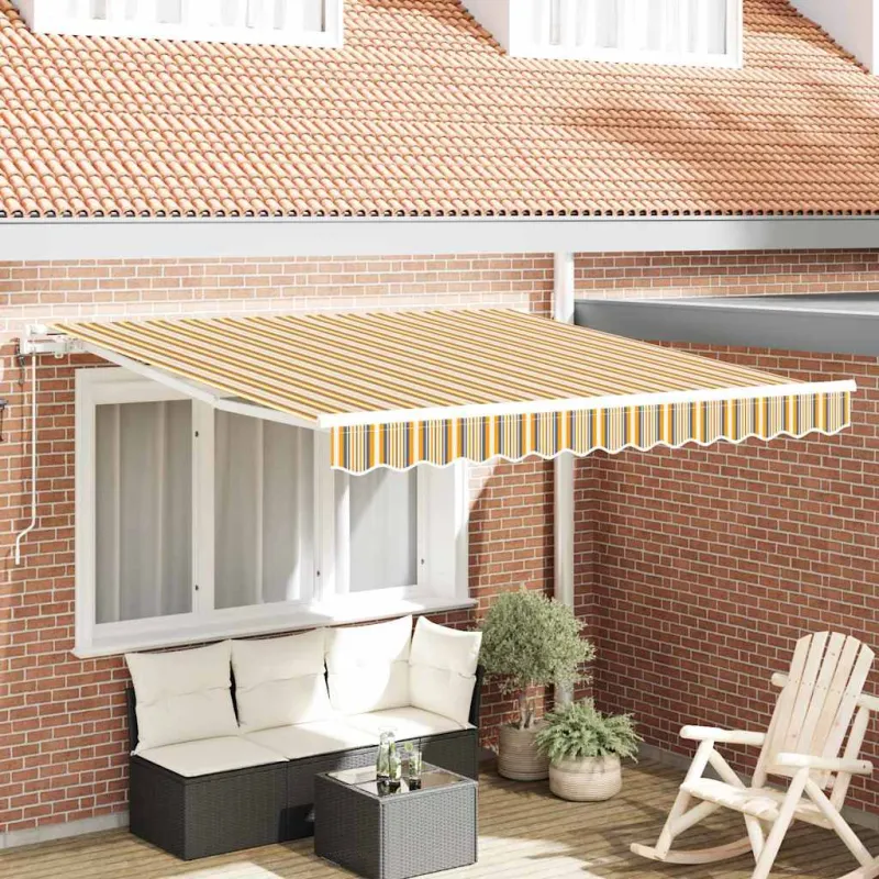 Elektrinė ištraukiama pavėsinė Įvairiaspalvis 300 x 250 cm