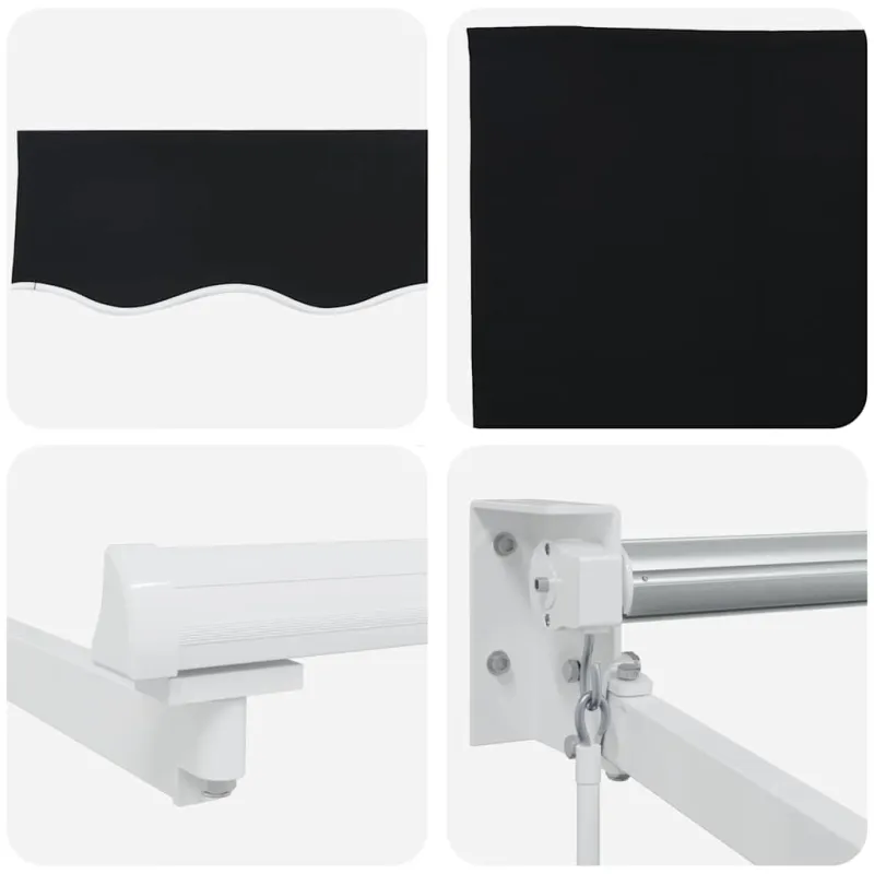 Pavėsinė Juoda 300 x 250 x 165 cm Poliesteris