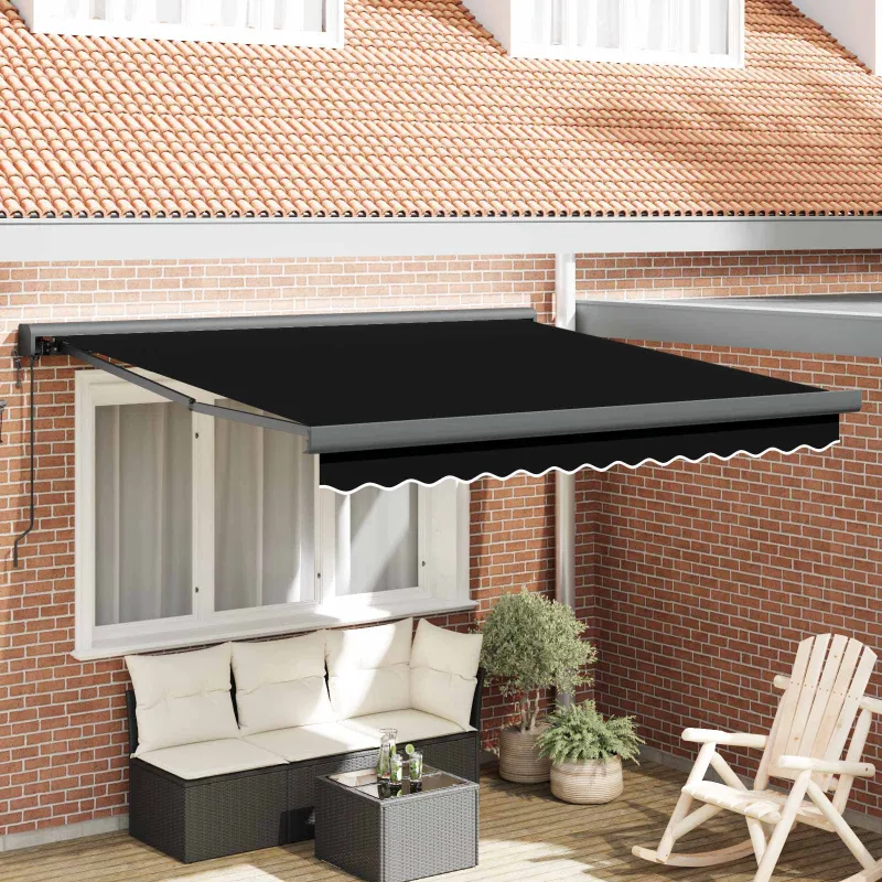Pavėsinė Juoda 300 x 250 x 165 cm Poliesteris ir aliuminis