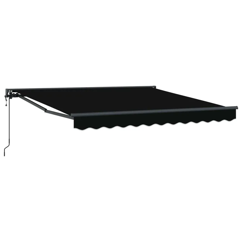 Markizės rėmas Juodas 300 x 250 cm Poliesteris su PU danga