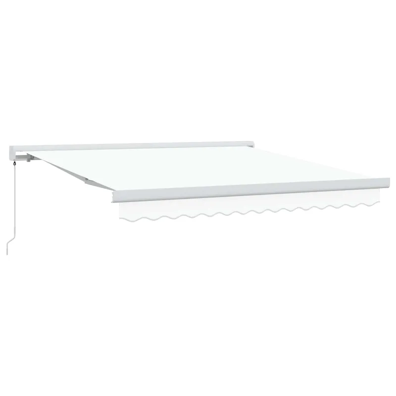 Ištraukiama markizė Balta 300 x 250 cm Audinys ir metalas