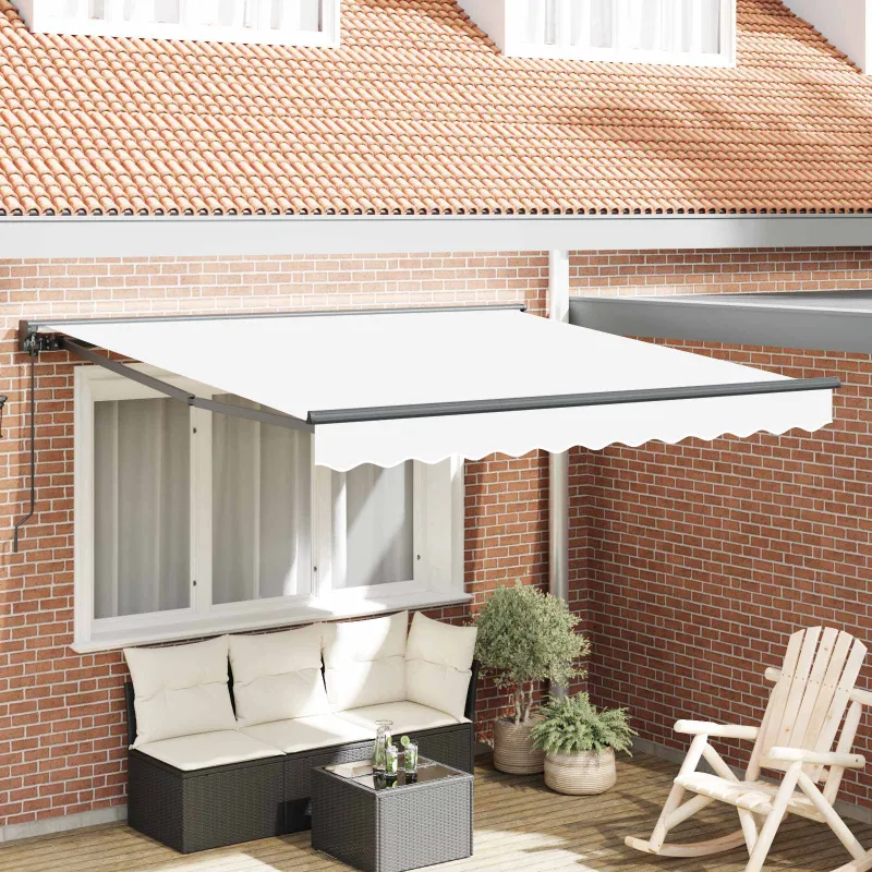 Markizės rėmas Baltas 300 x 250 cm Poliesteris su PU danga