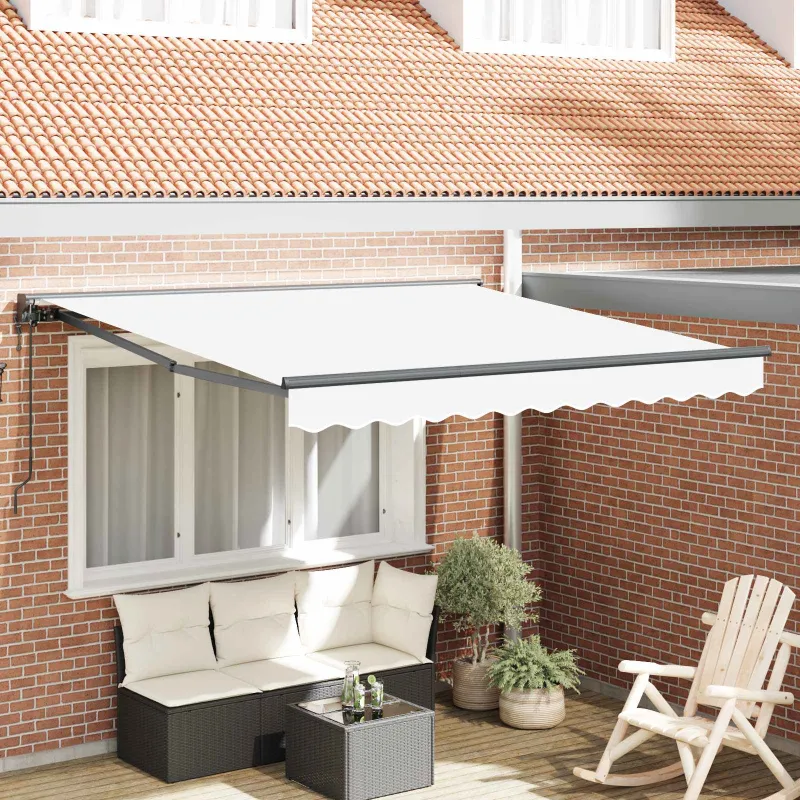 Markizės rėmas Baltas 300 x 250 cm Poliesteris su PU danga