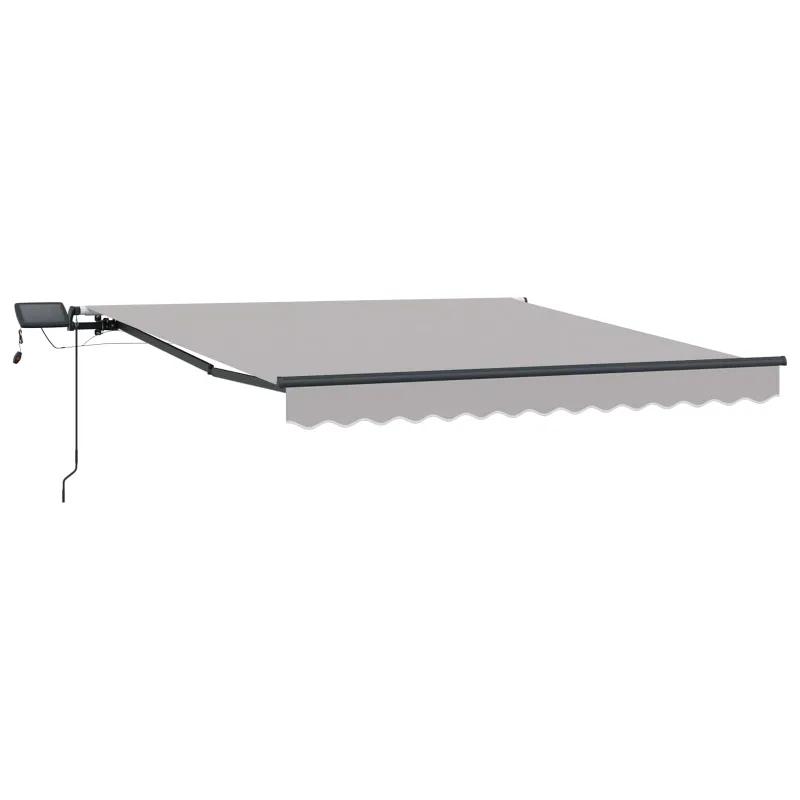 Ištraukiama markizė Šviesiai pilka 300 x 250 cm audinys