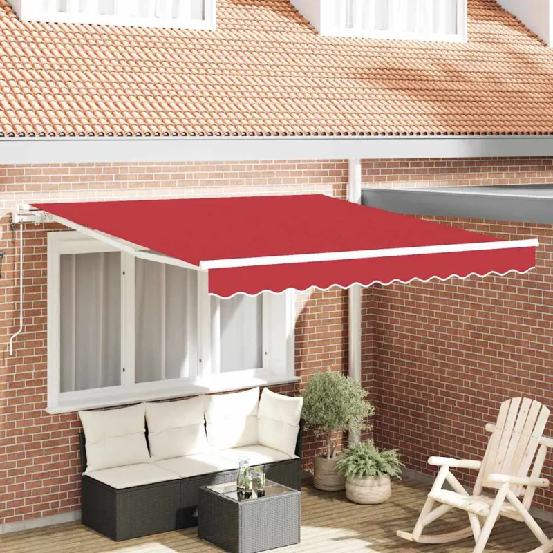 Elektrinė ištraukiama pavėsinė Raudona 300 x 250 cm