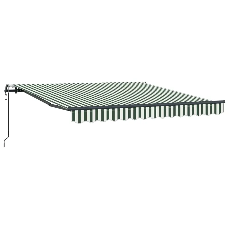 Ištraukiama markizė Žalia ir balta 300 x 250 cm