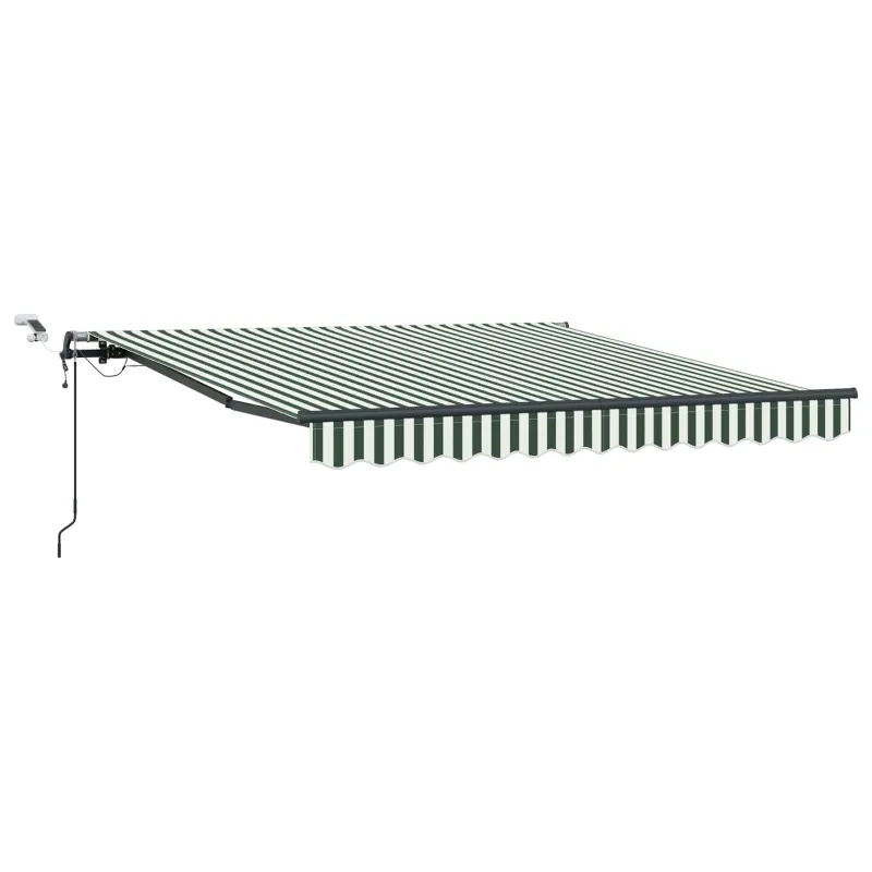 Skėtis Audinys Žalia ir balta 300 x 250 cm Poliesteris