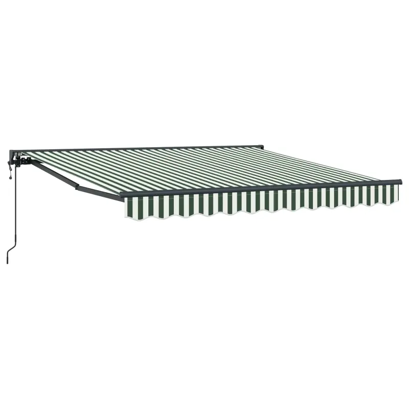 Markizės rėmas Žalia ir balta 300 x 250 cm
