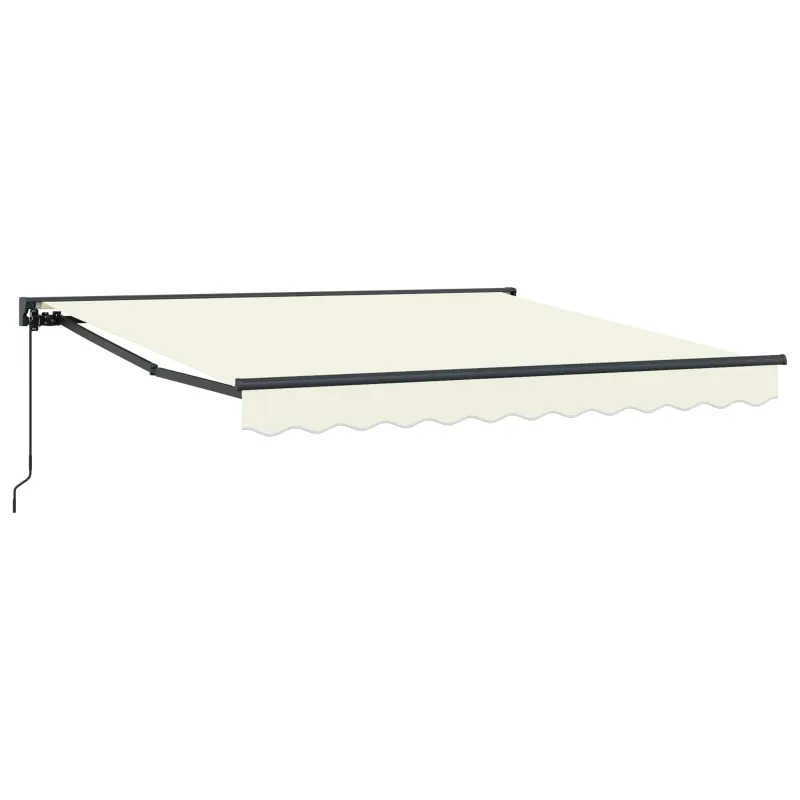 Markizės rėmas Kreminė 350 x 250 cm Poliesteris su PU danga