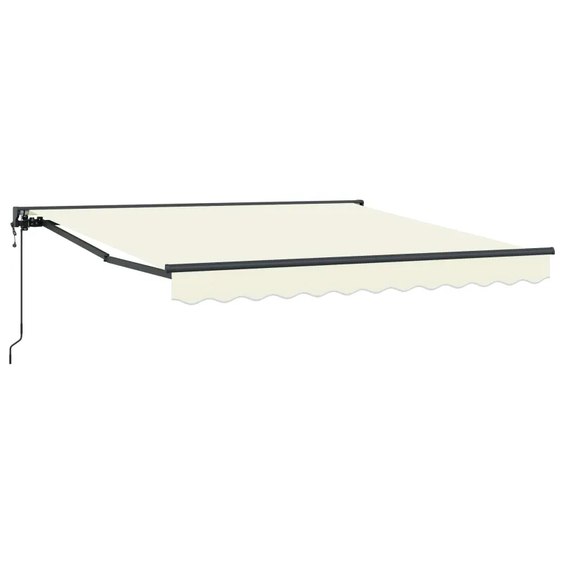 Markizės rėmas Kreminė 350 x 250 cm Poliesteris su PU danga