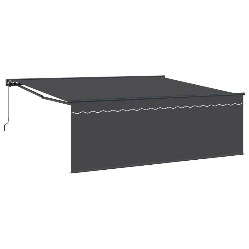 Markizės rėmas Geltona ir balta 350 x 250 cm