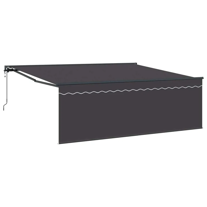 Markizės rėmas Geltona ir balta 350 x 250 cm