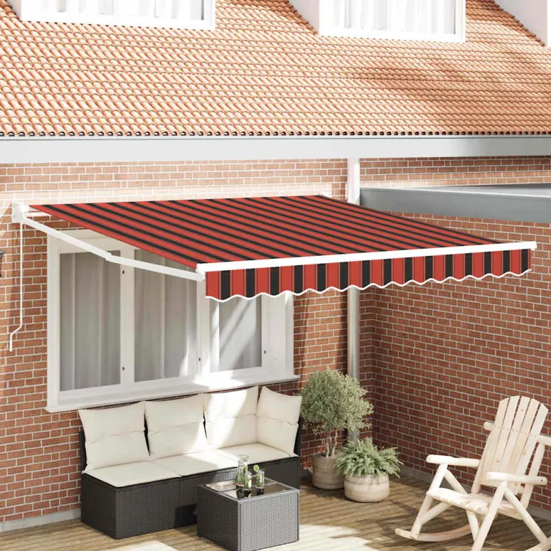 Pavėsinė Oranžinė ir ruda 350 x 250 x 165 cm Poliesteris