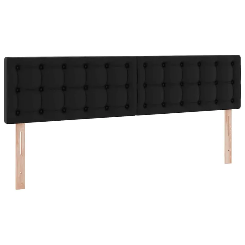 Lova su daiktų laikymo vieta ir LED su LED Juoda 160 x 200 cm