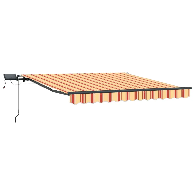 Ištraukiama markizė geltonos ir oranžinės spalvos 350 x 250 cm