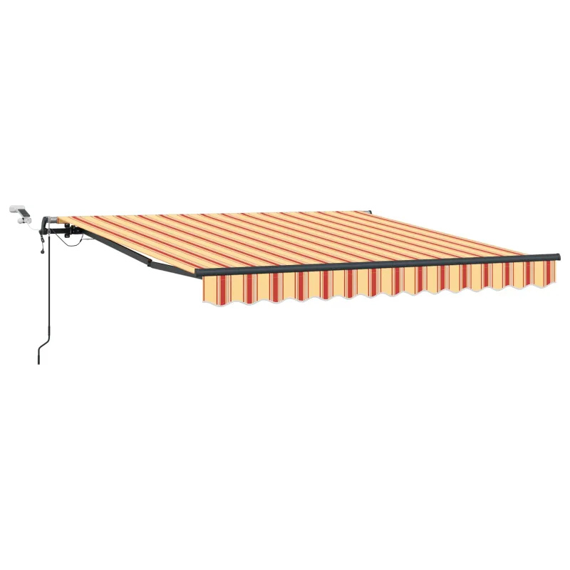 Skėtis Audinys Geltona ir Oranžinė 350 x 250 cm Poliesteris