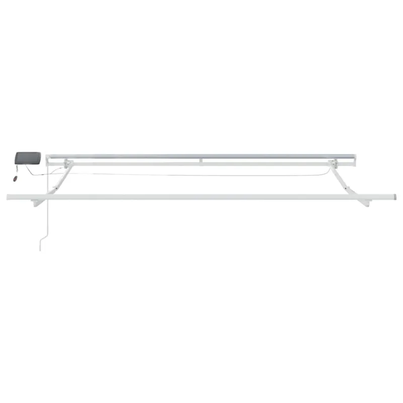 Ištraukiama markizė Juoda 350 x 250 cm Audinys ir plienas