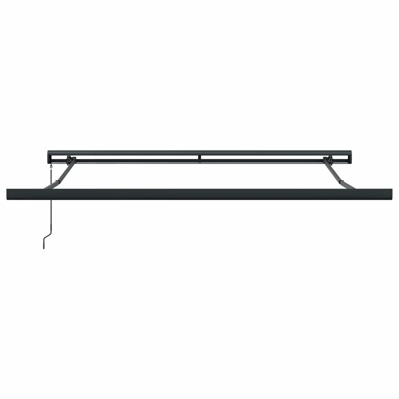 Ištraukiama markizė Juoda 350 x 250 cm Audinys ir metalas