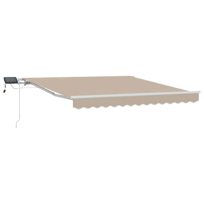 Ištraukiama markizė Smėlio 350 x 250 cm Audinys ir plienas