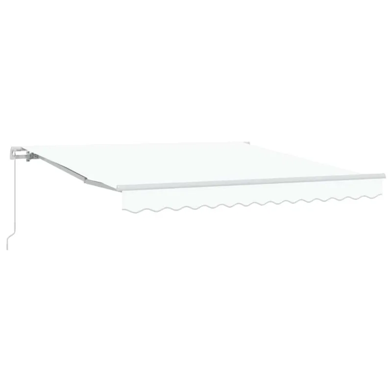 Ištraukiama markizė Balta 350 x 250 cm Poliesteris ir aliuminis