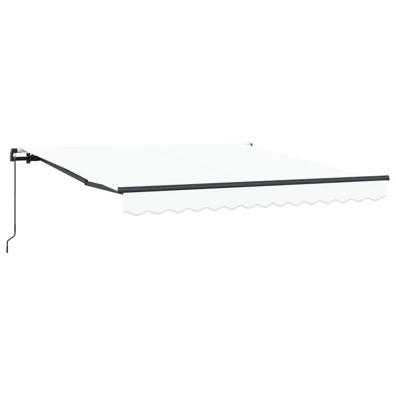 Ištraukiama markizė Balta 350 x 250 cm Poliesteris ir plienas