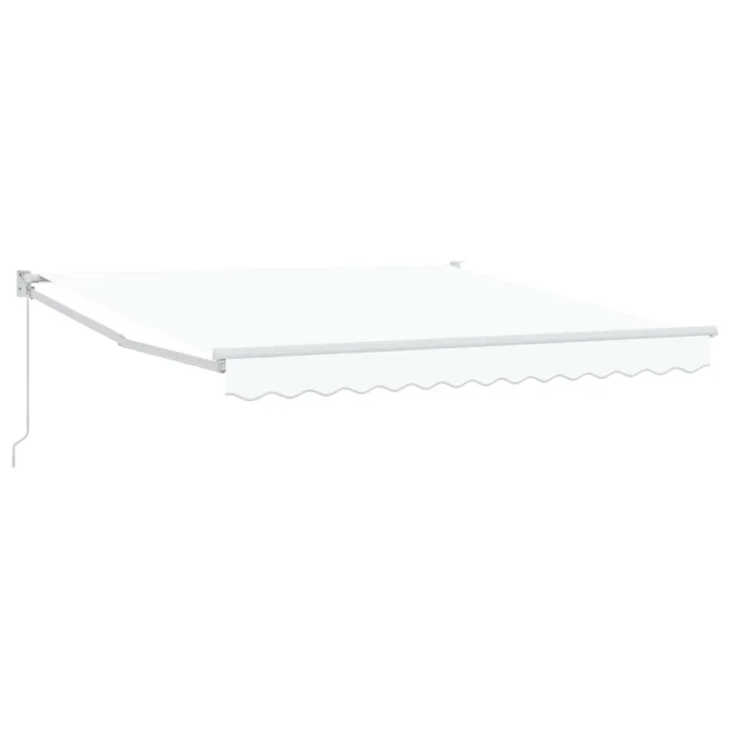 Ištraukiama markizė Balta 350 x 250 cm Poliesteris ir aliuminis