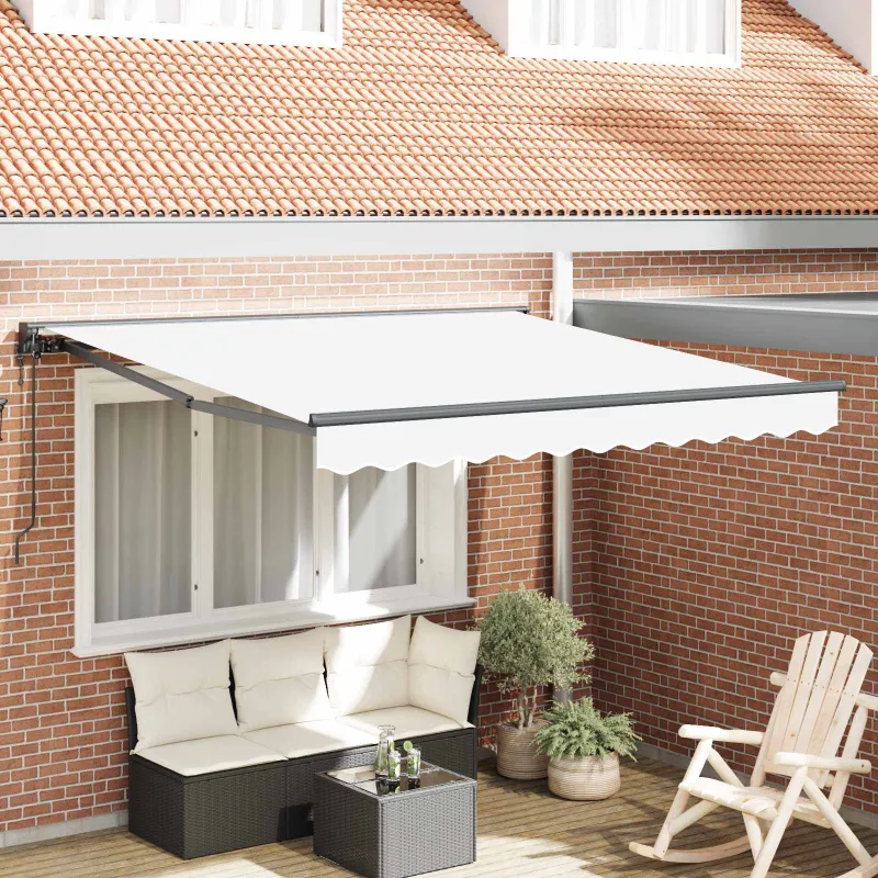 Markizės rėmas Baltas 350 x 250 cm Poliesteris su PU danga