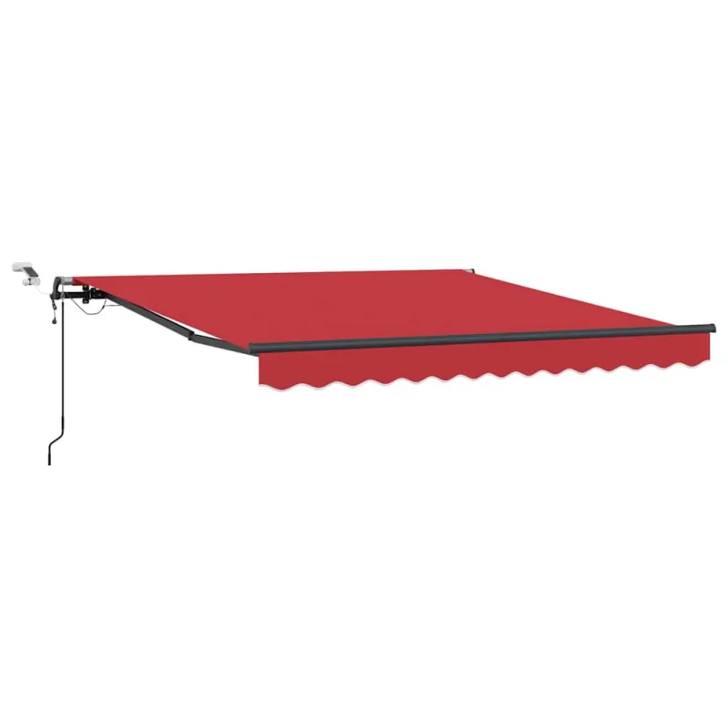 Skėtis Audinys Raudona 350 x 250 cm Poliesteris