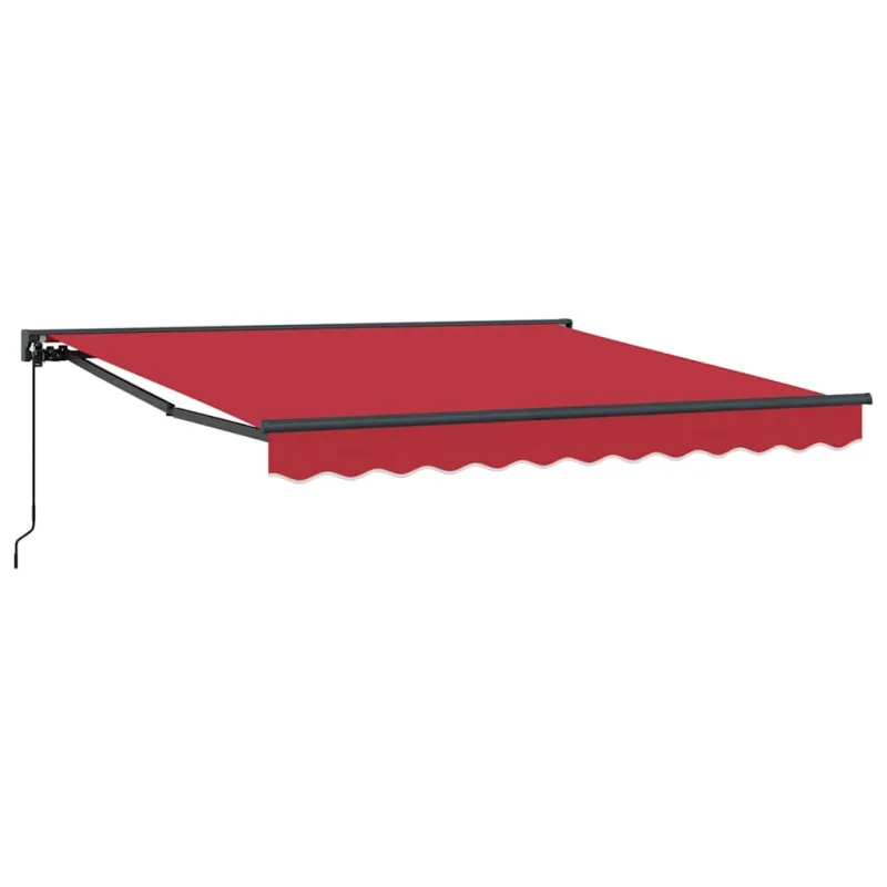Markizės rėmas Raudona 350 x 250 cm Poliesteris su PU danga