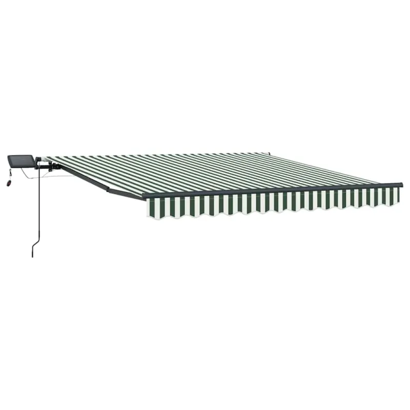 Ištraukiama markizė Žalia ir balta 350 x 250 cm audinys