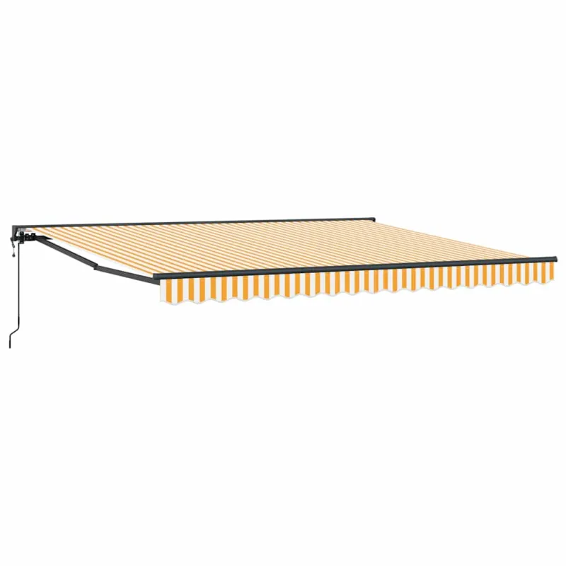 Markizės rėmas Geltona ir balta 400 × 300 cm