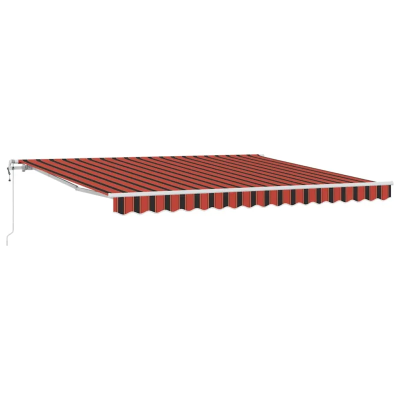 Elektrinė ištraukiama pavėsinė oranžinė ir ruda 400 × 300 cm