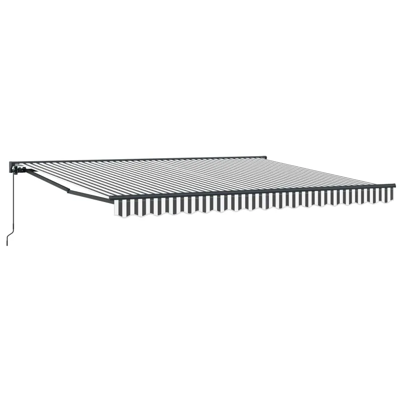 Markizės rėmas Antracito ir baltos 400 × 300 cm