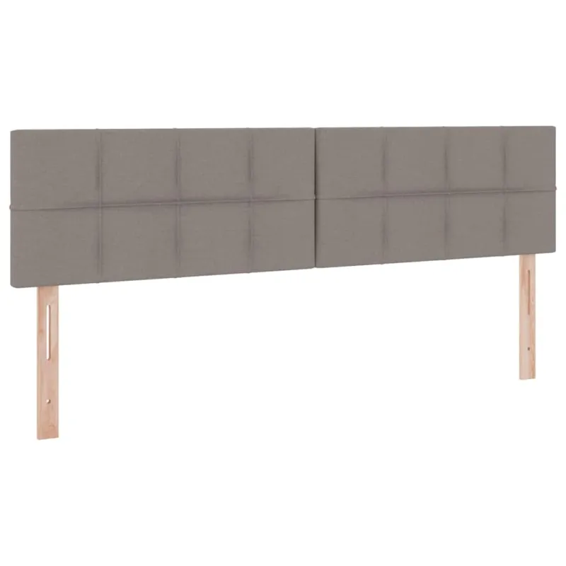 LED saugojimo lova su čiužiniu Taupe 160 x 200 cm Audinys