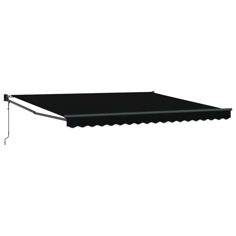 Ištraukiama markizė Juoda 400 × 300 cm Poliesteris ir aliuminis