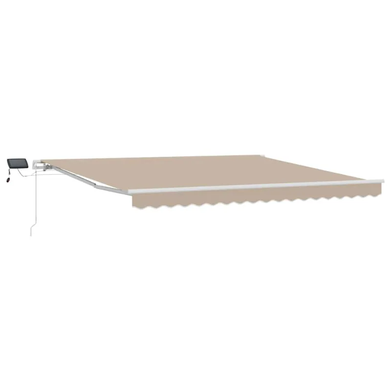 Ištraukiama markizė Smėlio 400 × 300 cm Audinys ir plienas