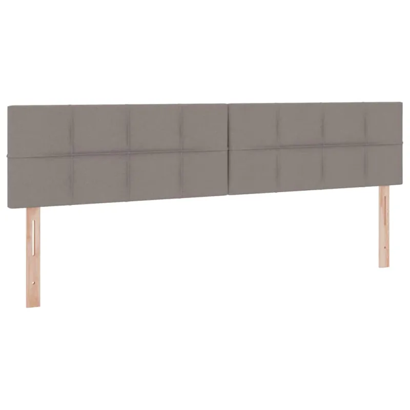 LED saugojimo lova su čiužiniu Taupe 200 x 200 cm Audinys
