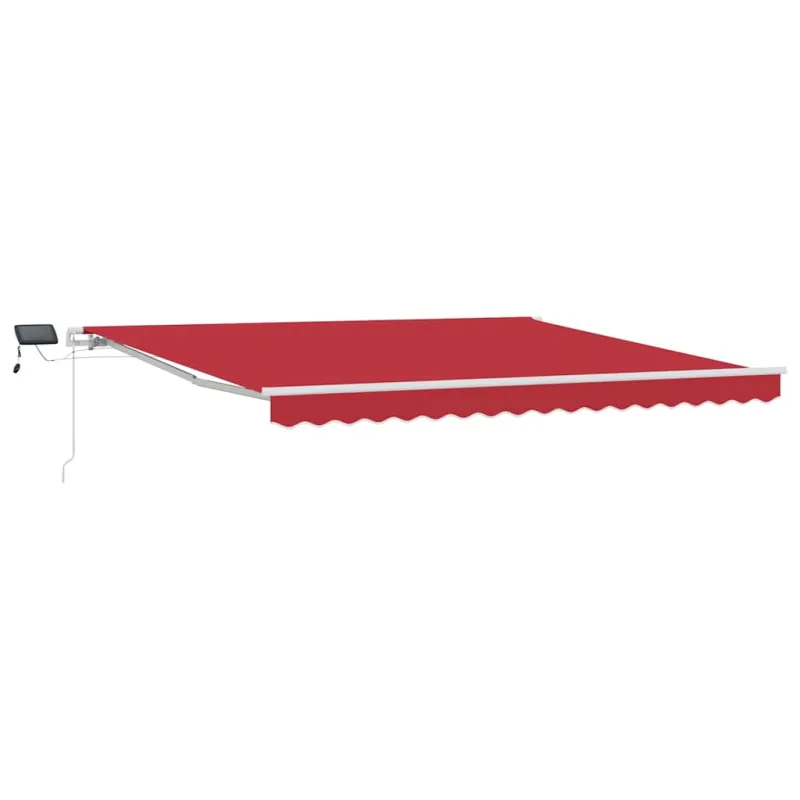 Ištraukiama markizė Raudona 400 × 300 cm Audinys ir plienas