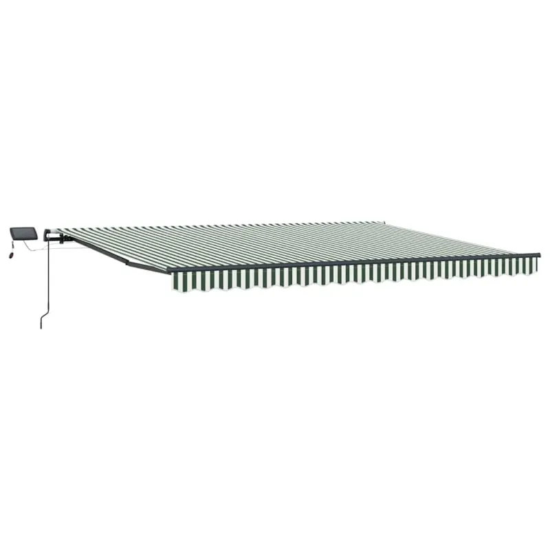 Ištraukiama markizė Žalia ir balta 400 ×300 cm audinys