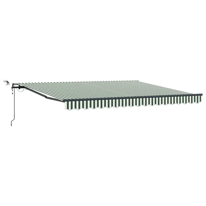 Skėtis Audinys Žalia ir balta 400 × 300 cm Poliesteris
