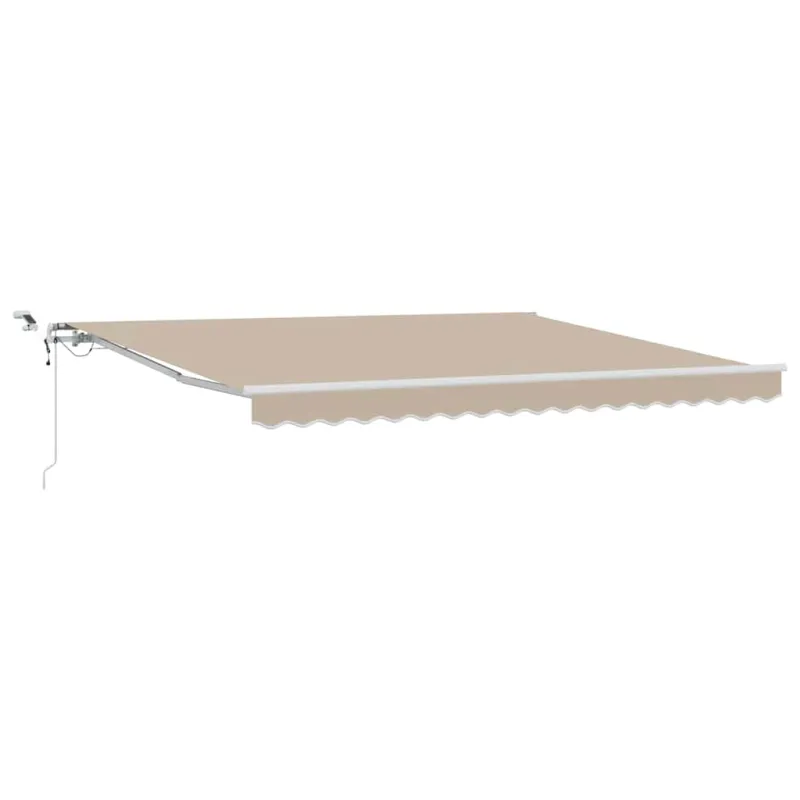Ištraukiama markizė Smėlio 400 × 350 cm Poliesteris ir Metalas