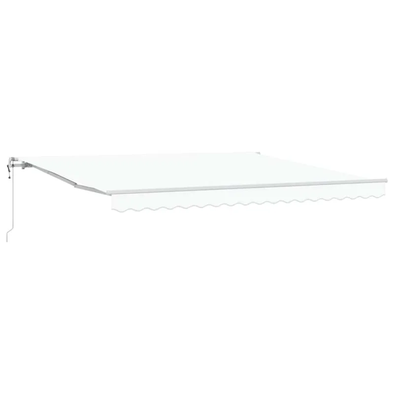 Elektrinė ištraukiama pavėsinė Baltas 400 × 350 cm