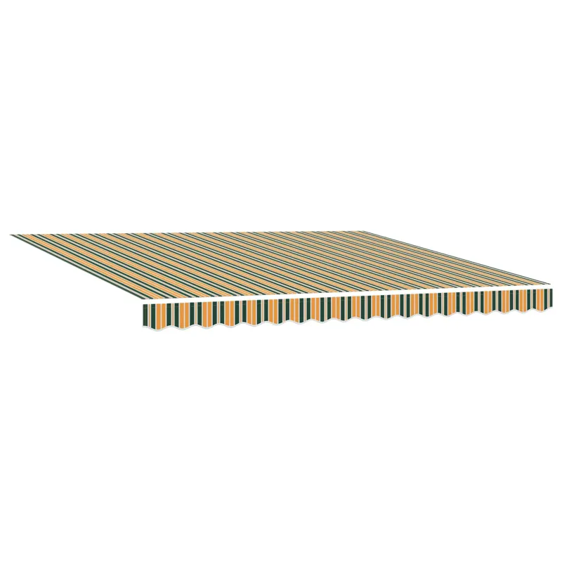 Ištraukiama markizė Žalia ir balta 400 × 350 cm