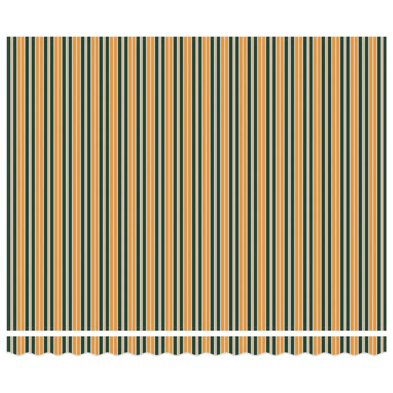 Skėtis Audinys Žalia ir balta 400 × 350 cm Poliesteris
