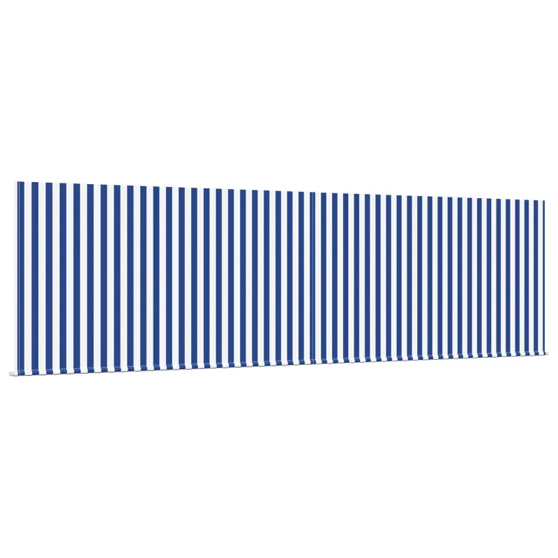 Ištraukiama markizė Mėlyna ir balta 400 × 300 cm